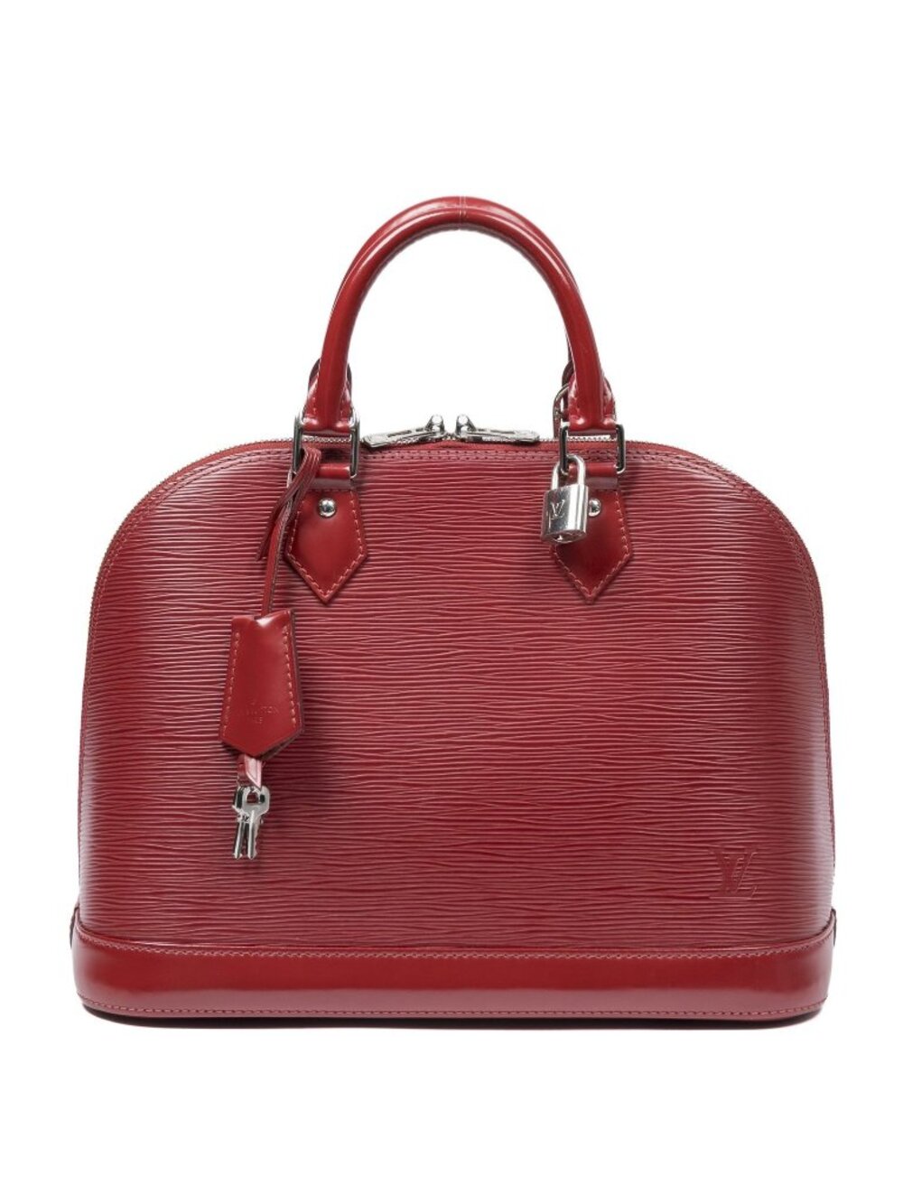 Louis Vuitton Alma Red Epi Handbag